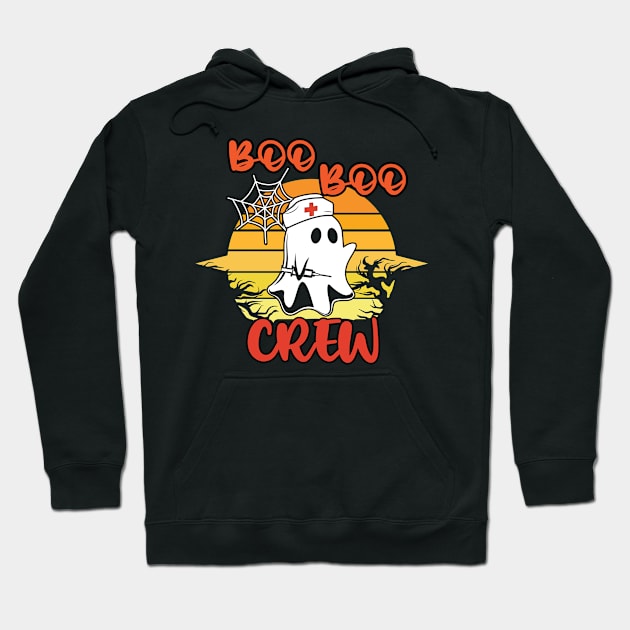 Boo Boo Crew Nurse Shirts Halloween Nurse Shirts for Women Hoodie by mo designs 95